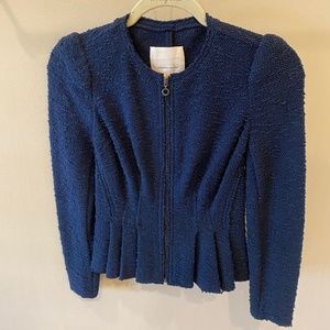 Navy Textured Blazer